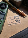 3000 yard club sticker 1.5x2 inch