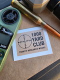 1000 Yard Club Sticker 1.5x2